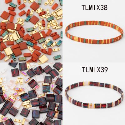 China DIY Jewelry Making Taidian MIX Color and Size with 0.8mm 10grams/lot Miyuki Tila Beads Beads Jewelry Beaded Findings For Creativity for sale