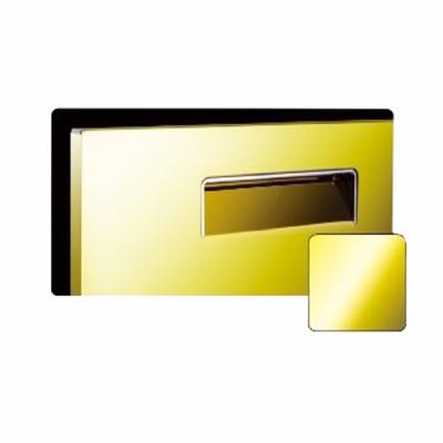 China Modern High Gloss Stainless Steel SS Golden Kitchen Cabinet Door for sale