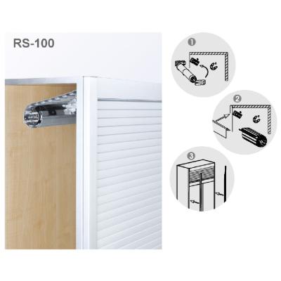 China Customized Cabinet Rolling Kitchen Anodized Aluminum Interior Tambour Roller Shutter Door for sale