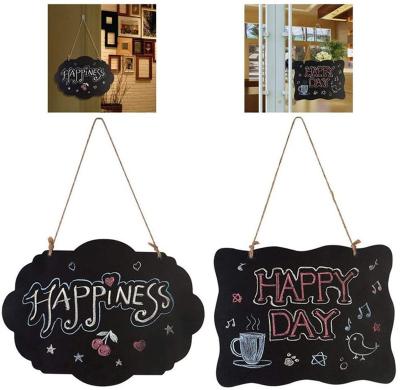 China Europe Chalkboard Signs Double Sided Erasable Message Board 4 Hanging Set for sale