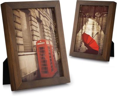 China Europe Emfogo 5x7 Picture Frames Strong and High Definition Wooden Photo Frames for sale