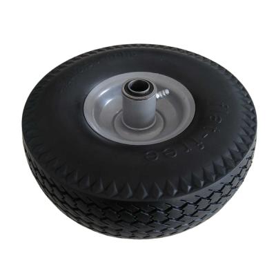 China Other PU Foam Wheel 10 Inch 3.50-4 Inch Flat Freewheel Rib Pattern for sale