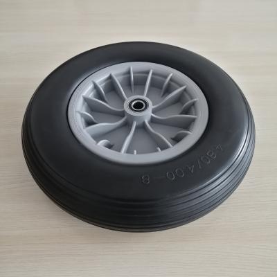 China PU Foam Wheel Flat Foam Wheel Quality 4.00-8 PU Foam Freewheel To Foreign Market for sale