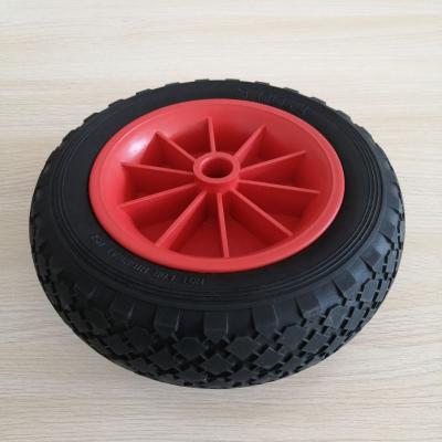 China Other 10 inch 3.00-6 polyurethane wheelchair tricycle PU wheel wheels for beach cart for sale