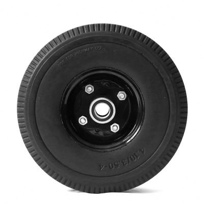 China Other 10 inch 3.50-4 china factory vacuum cell tire with steel or aluminum rim for hand truck for sale