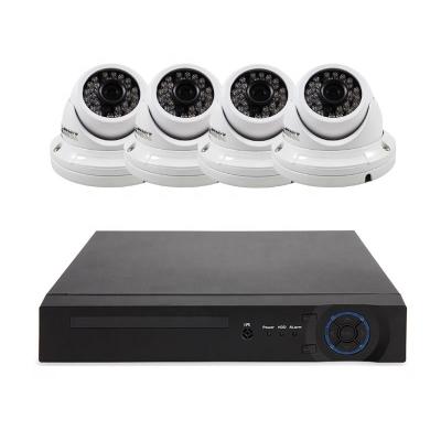 China Video Surveillance Security Dome Camera Outdoor CCTV DVR System AHD 1080P Full HD Kit 4 Channel Package for sale