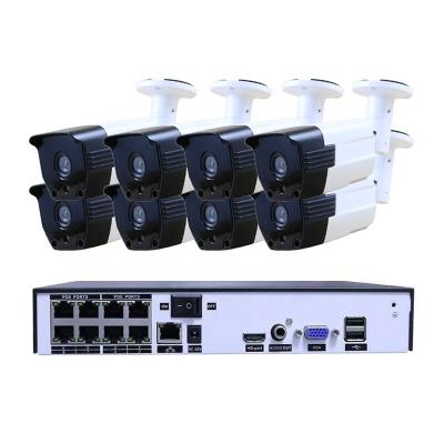 China NIGHT VISION 8CH PoE NVR IP Camera System 1080p 2.0mp 5.0mp HD Cctv IP Camera System 1080p 2.0mp 5.0mp HD Waterproof Outdoor Home Face Detection for sale