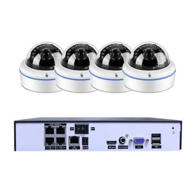 China NIGHT VISION Poe ip cctv camera security system 4ch 5.0mp 2.0mp 1080p poe nvr kit xmeye dome night vision full set outdoor camera day for sale