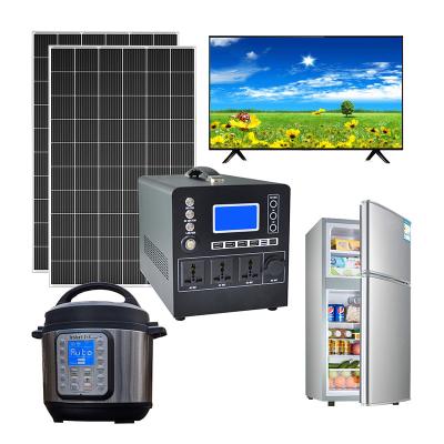 China Power Tools Portable Outdoor Solar Power Station 1000W 1kw Rechargeable Mobile Power Supply for sale