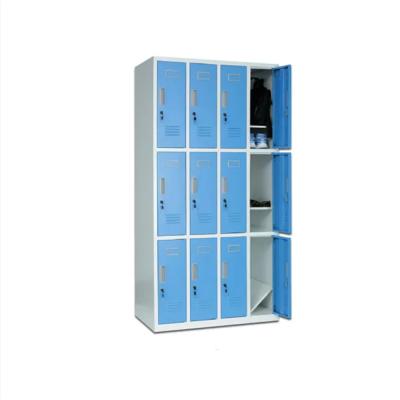 China Gym club. Pool 12 Door Iron Staff Locker Casillero Gym Lockers Metal Clothes Locker Cabinet Steel for sale