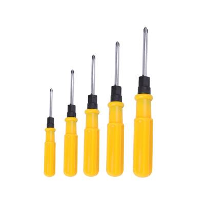 China Multifunctional Screwdriver 2 in 1 Plastic Custom Logo Double Head Handle Screwdriver Non Magnetic Slotted Phillips for sale