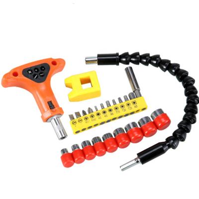 China Multifunctional Black Screwdriver Bit Electric Drill Bit Bit Shaft Multifunctional Universal Connection Link Extension Soft Bit for sale