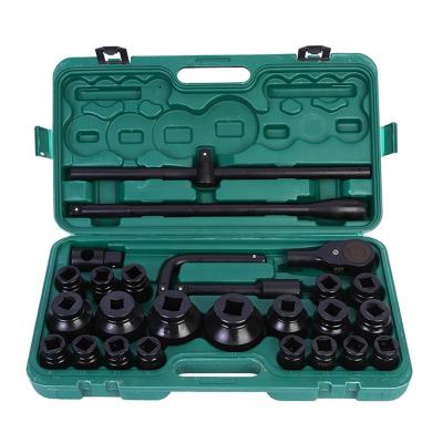 China High Grade 26pcs Mechanical Combo Kits 26 3/4 Pcs Wrench Impact Tool Kit Vehicle Repair Heavy Duty Socket Tool Kit for sale