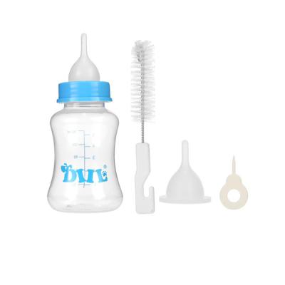 China Hot Selling High Quality Stocked Pet Bottle Set Cat Puppy Bottle Dog Soft Mouth Bottle for sale