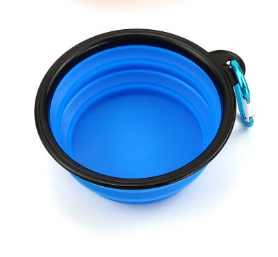 China Factory Wholesale Stocked Independent Packaging Silicone Folding Bowl Pet Silicone Folding Bowl Portable Bowl for sale