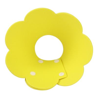 China Viable Factory Wholesale New Pet Supplies Sun Flower Elizabeth Circle Soft Pet Head Cover Anti-lick Cat Scarf for sale