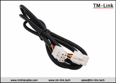 China 4.2mm pitch 6 pin Molex mini-fit custom wire harness assembly 20AWG PVC Jacket for sale