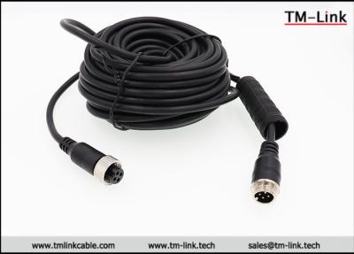 China M12 Cable, M12 Circular Connector Male Coding 8-pin Male to Female Straight Plugs Molded with PVC for sale