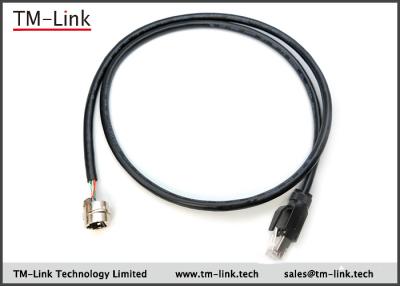 China Zinc IP67 waterproof RJ45 male to female CAT6A industrial network cable for sale