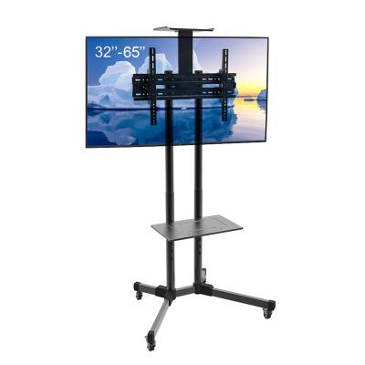 China Movable Trolley Stand JH-1500 LED TV 32-65 Inch Trolley Floor Cart Stand Mount VESA 600mm TV Bracket for sale