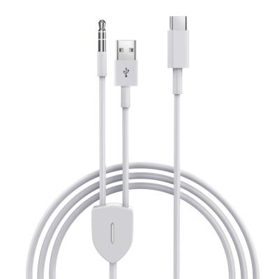 China Car Type-C to 3.5mm Audio Cable and Splitter Charging Cable for Sumsung LG Google iPad to Car Audio Earphone or AUX. stereo for sale