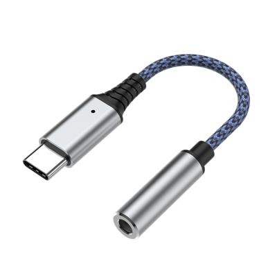 China Type C car to aux earphone. 3.5mm Jack Adapter USB C to audio aux cord. 3.5mm dongle cable compatible with pixel samsung oneplus iPad for sale