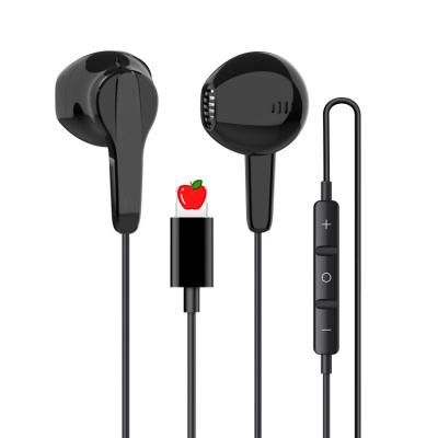 China Original Wired In-Ear Half Bass Stereo Earphone With Microphone And Volume Control Sports Earbuds For iPhone for sale