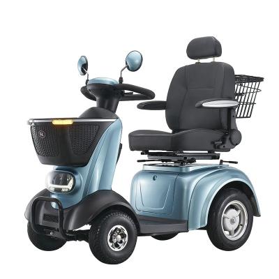 China Best Price Chinese 150kg Passenger SCE-340-2 Elderly Ride-On Tricycle Hot Selling in Asia and Europe Magnetic Brake 4 Wheels CE for sale