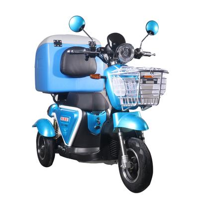 China STURDY T413-2 500W Passenger Lead Acid Tricycle 20Ah With Insulated Box Electric Scooter For Sale for sale