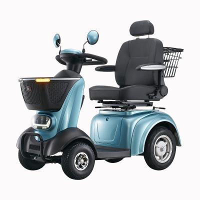 China SCE-340-2 China CE 500W 4 Wheel 500w Double Seats Four Wheels Elder Luxury Unisex Brushless Electric Mobility Scooter Unisex for sale