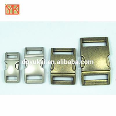 China Curved Buckle Yukai Metal Side Release Buckles Metal Curved Buckles Metal Buckle For Straps for sale