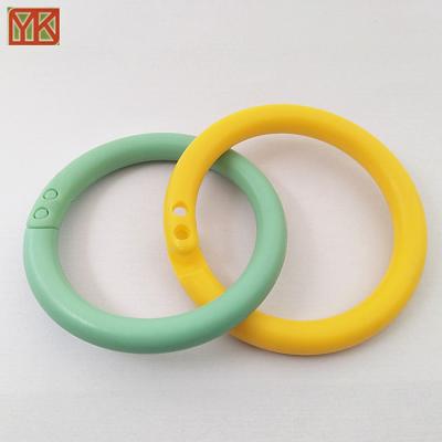 China PE Yukai Plastic Open Rings Plastic Book Rings Toy Plastic Rings for sale