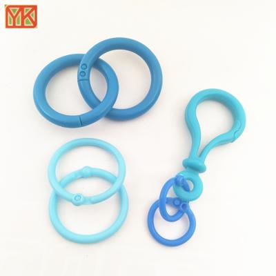 China PP Yukai Plastic Tether Open Ring Toy Plastic Rings. for sale