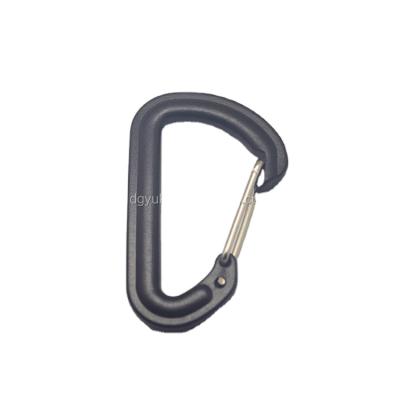 China Plastic& Plastic Metal Yukai Carabiner Hook / Plastic Carabiner Climbing Clip for sale