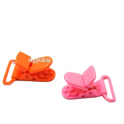 China Garment/baby feeding/office use plastic name badge clip, small plastic clips, plastic suspender clips for sale