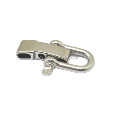 China eco-friendly adjustable stainless steel bow shackles, small stainless steel shackles, stainless steel bangle clasp for sale