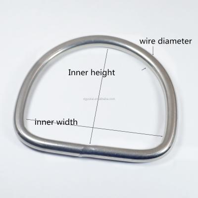 China Durable 40MM Stainless Steel D-Ring Weight Belt Slide Plug Keeper Harness Diving Accessories for sale