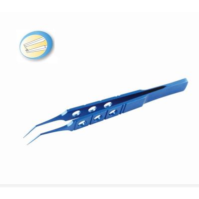 China Titanium Attaching Platforms 5Mm Angled Forceps For Ophthalmic Surgical Instruments for sale