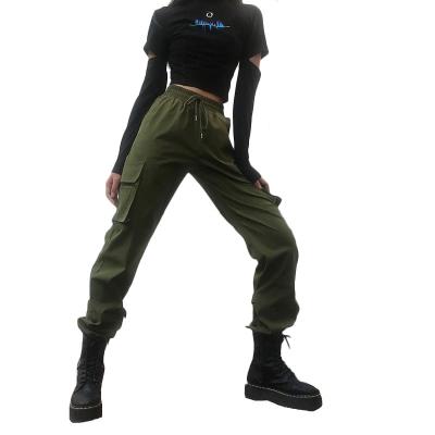 China Breathable Breathable Streetwear Cargo Pants Women High Waist Casual Joggers Loose Sweatpants Female for sale