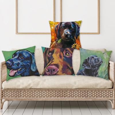 China New 45x45cm Simply Dog Sublimation Cushion Cover Tile Crate Cover for sale