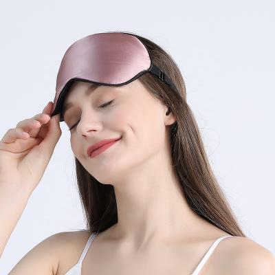 China Shading popular choice satin silky light weight silk eyemask high quality and low price sleep eyemask for sale