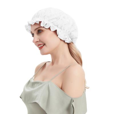 China Double-Layer High-Grade Silk Hair Cap Silk Night Cap Production for sale