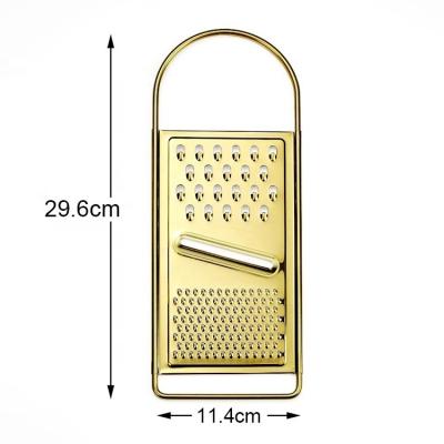 China Multi Functional Cheese Grater 3 Way Viable Stainless Steel Flat Grater Multi Functional Cheese Grater For Grate Cheese, Vegetables, Chocolate Kitchen Grater for sale