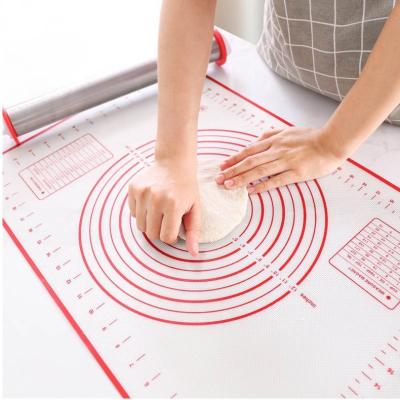 China Kitchen Instruments Large Silicone Pastry Mat Non Stick Dough Maker Stored Pastry Baking Tools Utensils for sale