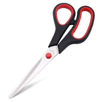 China Universal Stainless Steel Stationery Office Household Scissors with Soft Handles for Office with Stainless Steel Student Scissors for sale