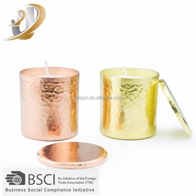 China Other Made Of Pure Copper Candle Jar With Rose Gold Candle /Perfume Wax for sale