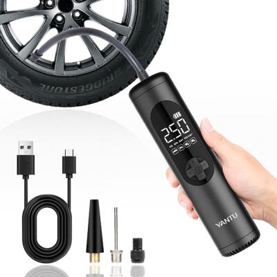 China YANTU A23 Portable Wireless Rechargeable Tire Inflator 12V Electric Automatic Silent for sale