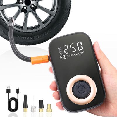 China YANTU AM26 Mini Cordless Portable Digital Tire Inflator for Car Tyre Air Pump Compressor for sale