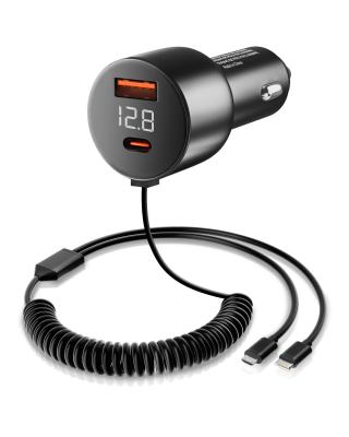 China Super Heater Cigarette Lighter Plug 2-in-1 Charging Port with QC3.0 Car Charger Adapter for sale