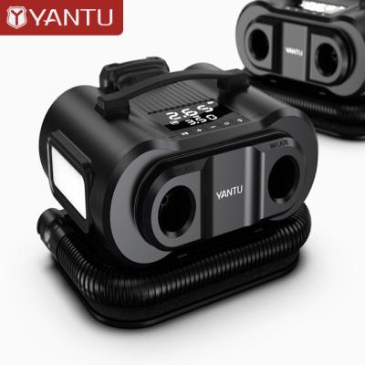 China Compresor de aire de doble cilindro portátil 12V DC AC bomba eléctrica para las camas de SUV SUP YANTU A10 en venta